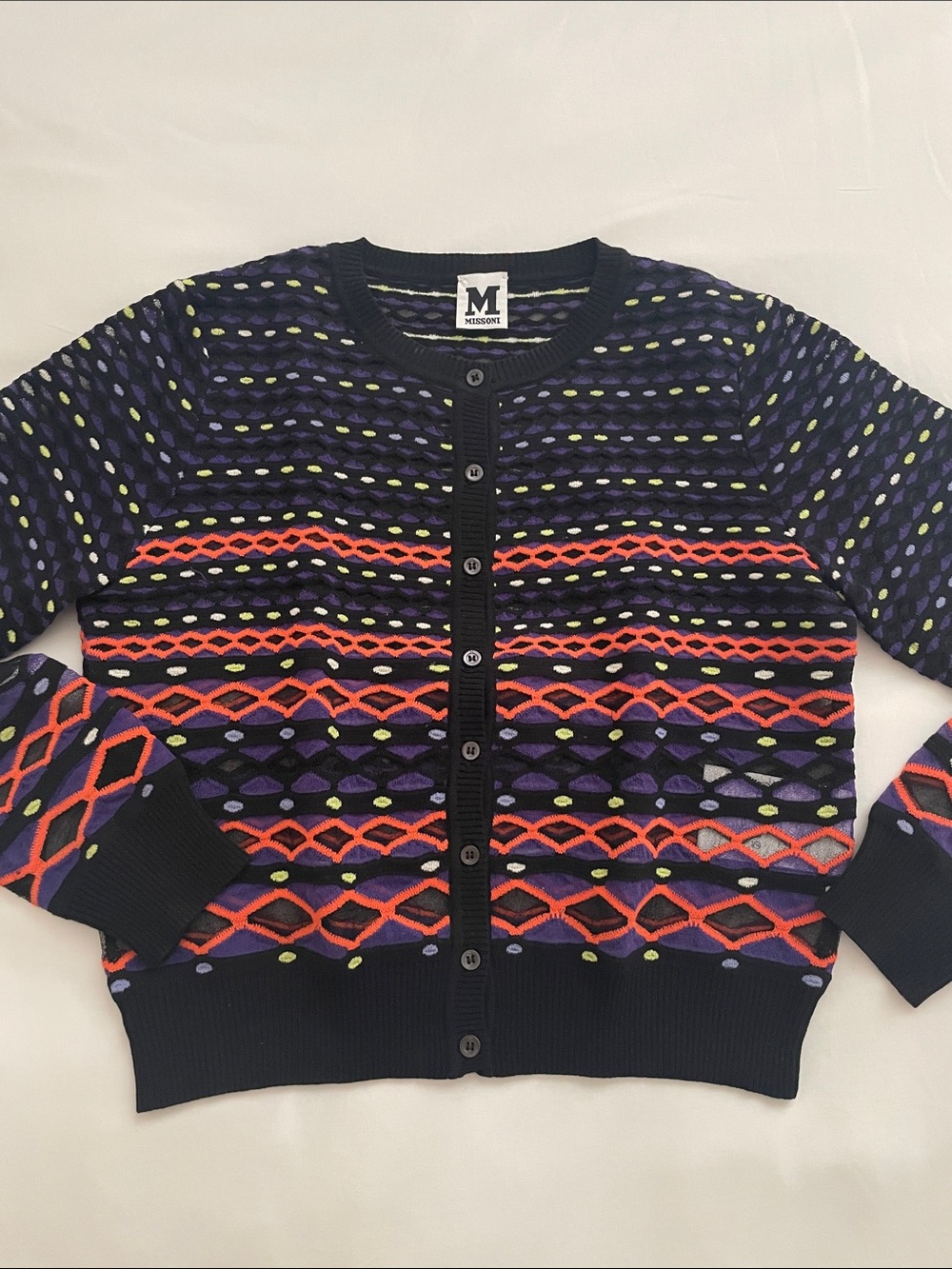Missoni Women’s Patterned Button-Up Sweater Cardigan - Multicolor